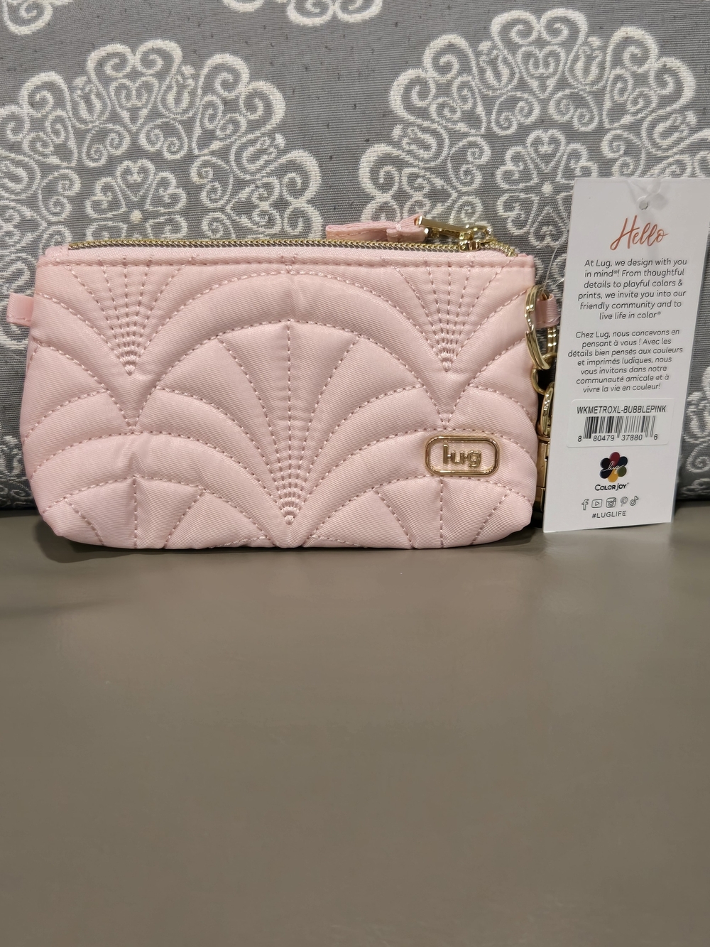 Lug Wicked Metro XL ID Pouch – Bubble Pink NWT